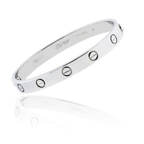 sterling silver love bracelets cartier replica|cartier love bracelet copy.